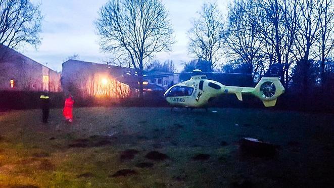 Mobiel Medisch Team met traumahelikopter in Baggelhuizen