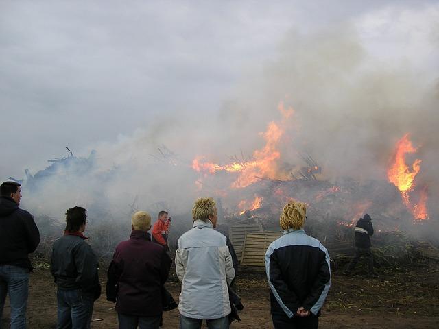 Brandlucht in Assen komt van Duitse paasvuren