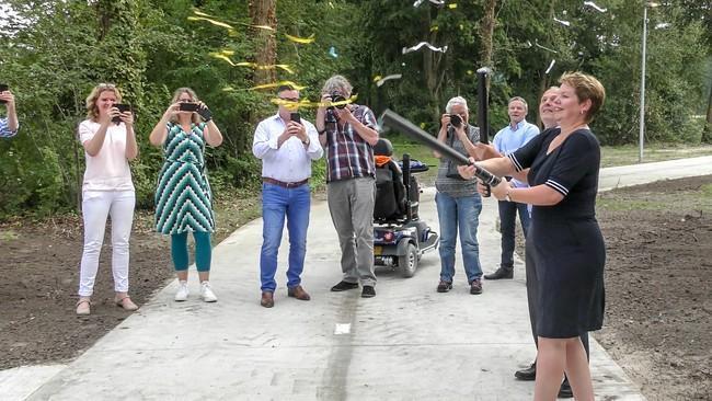 Fietspad langs Europaweg-Zuid feestelijk in gebruik genomen