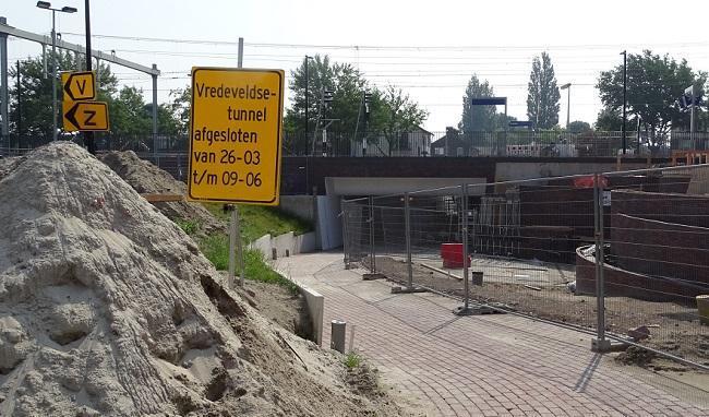 Vredeveldsetunnel nog niet open