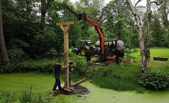 Landgoed Valkenstijn heeft weer een loopbrug