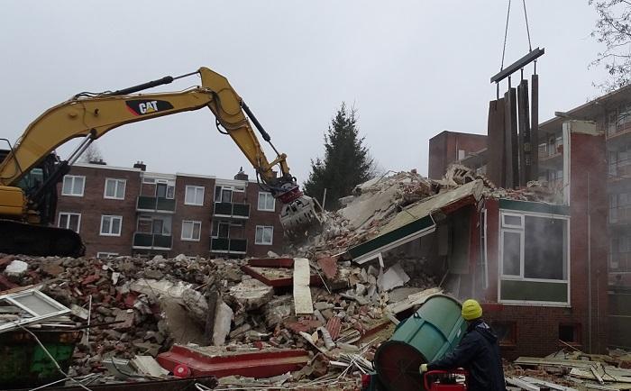 Flat Nansenstraat Assen ligt in puin (Video)