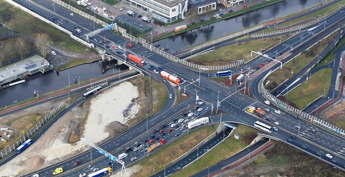 A28 Julianaplein in Groningen dit weekend afgesloten