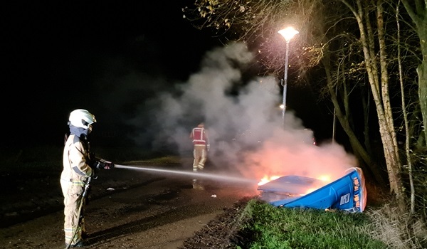 Dixi in brand gestoken in Marsdijk (video)