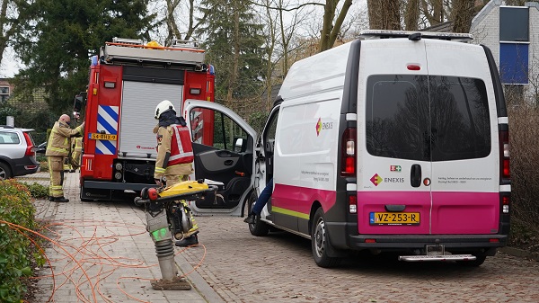 Gaslek door aanleg van glasvezel in Assen (video)