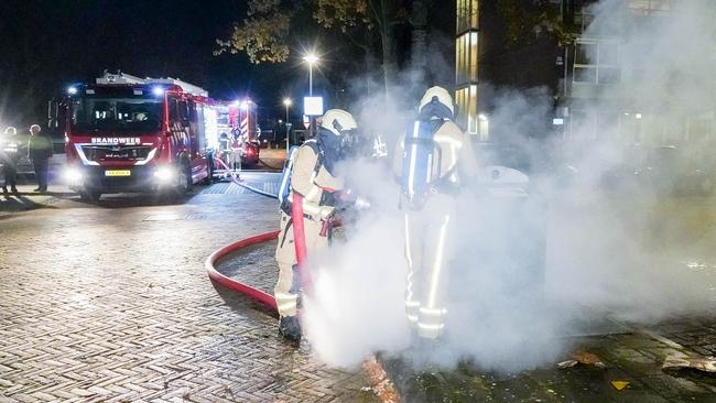 Ondergrondse container uitgebrand in Assen