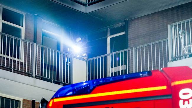 Brandstichting in portiek van appartementencomplex in Assen