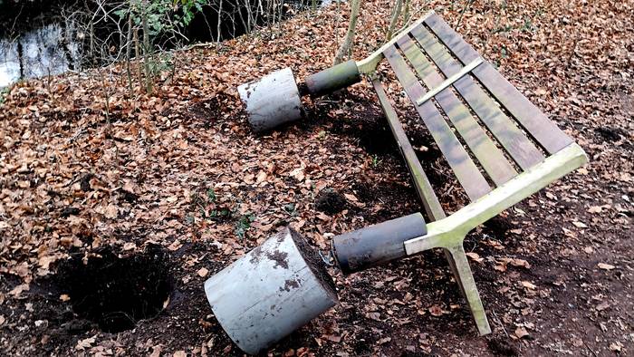 Vernielingen op landgoed Valkenstijn: ,,dit maakt je intens verdrietig en boos