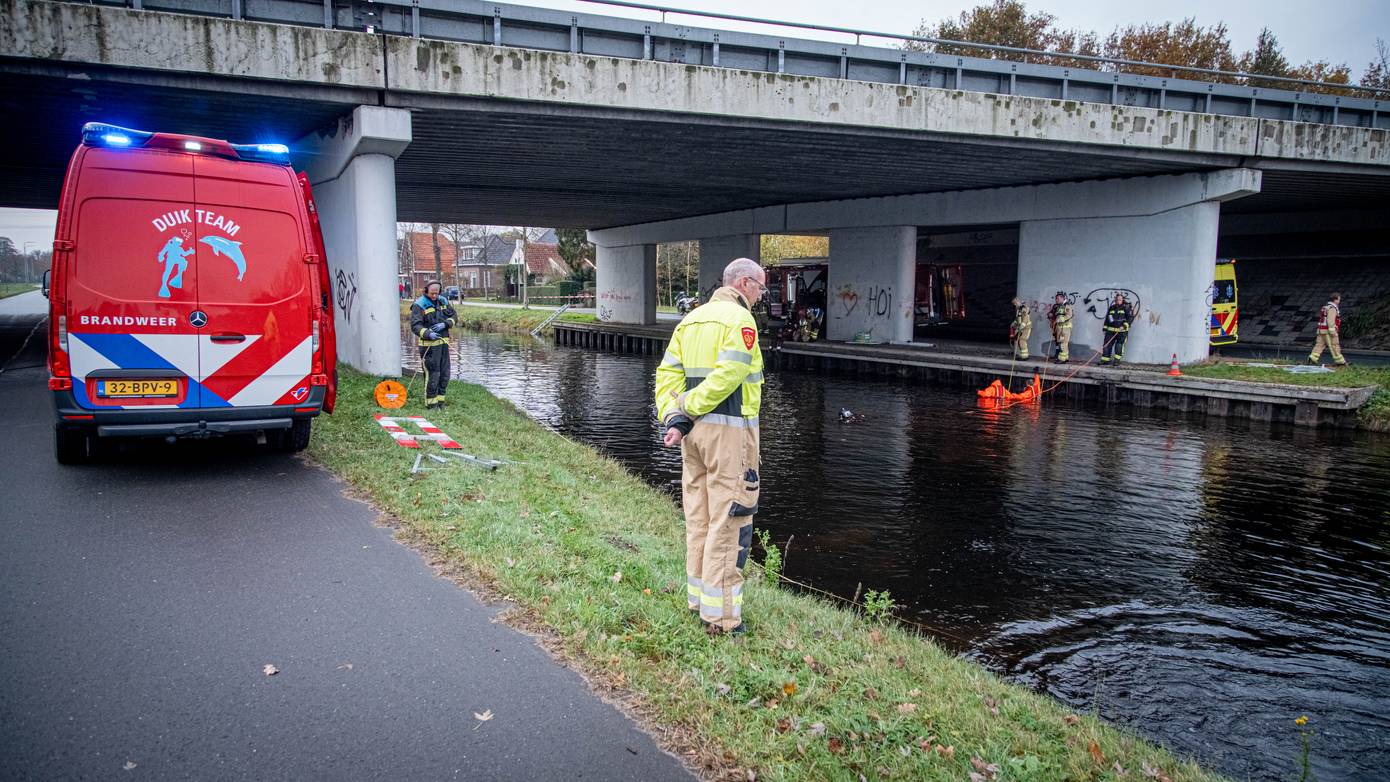 Grote zoekactie in Assen nadat vissers step in water zien liggen (Video)