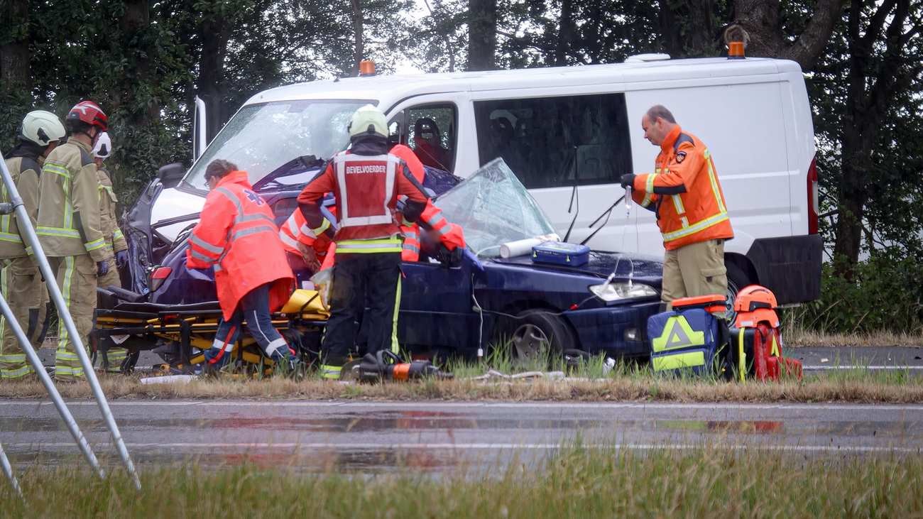 Traumahelikopter ingezet voor ernstig ongeval bij oprit A28 Assen-Noord