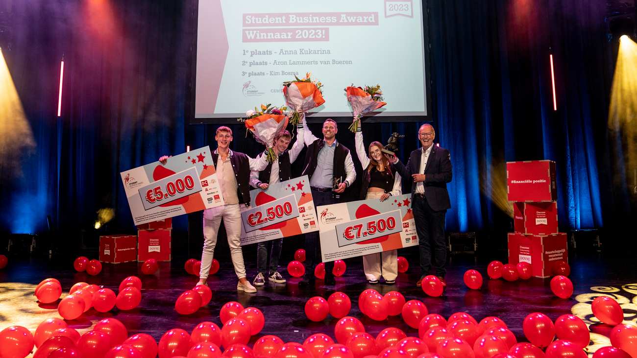 Ondernemerstalent Anna Kukarina wint Student Business Award 2023