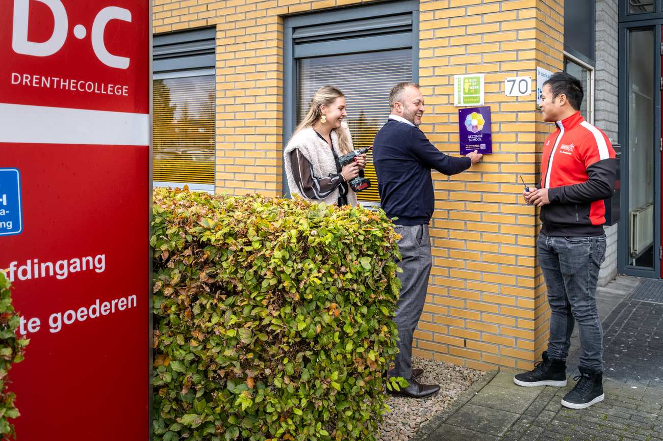 Drenthe College behaalt vignet 'Gezonde School'