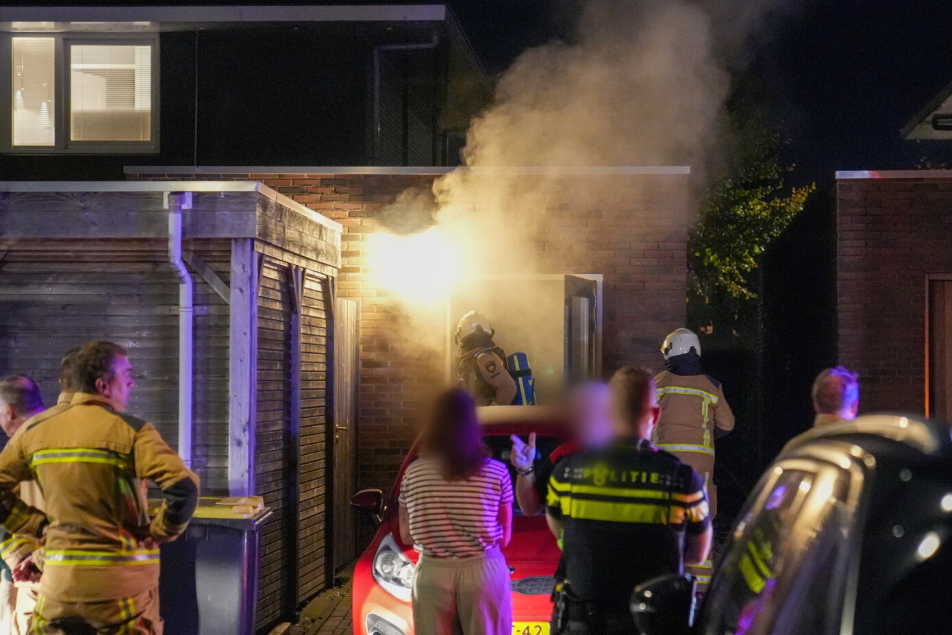 Woning vol rook door brand in sauna