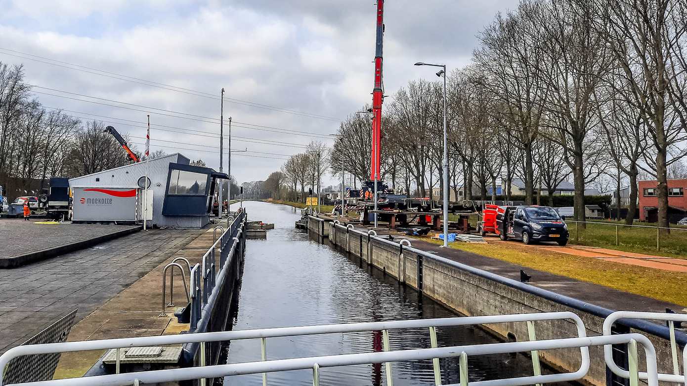 Groot onderhoud aan sluizen bij Assen-Noord